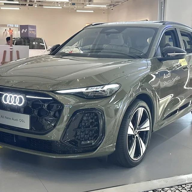 The new Audi Q5 S line, under warranty